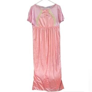 Vintage 70s Bill Tice Saks Fifth Avenue Light Pink Nightgown Babydoll Pastel
